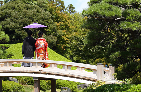 フォトウエディングや前撮り・後撮りに。